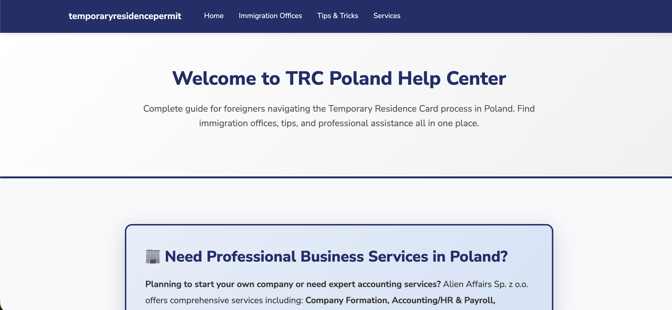 Temporary Residence Permit